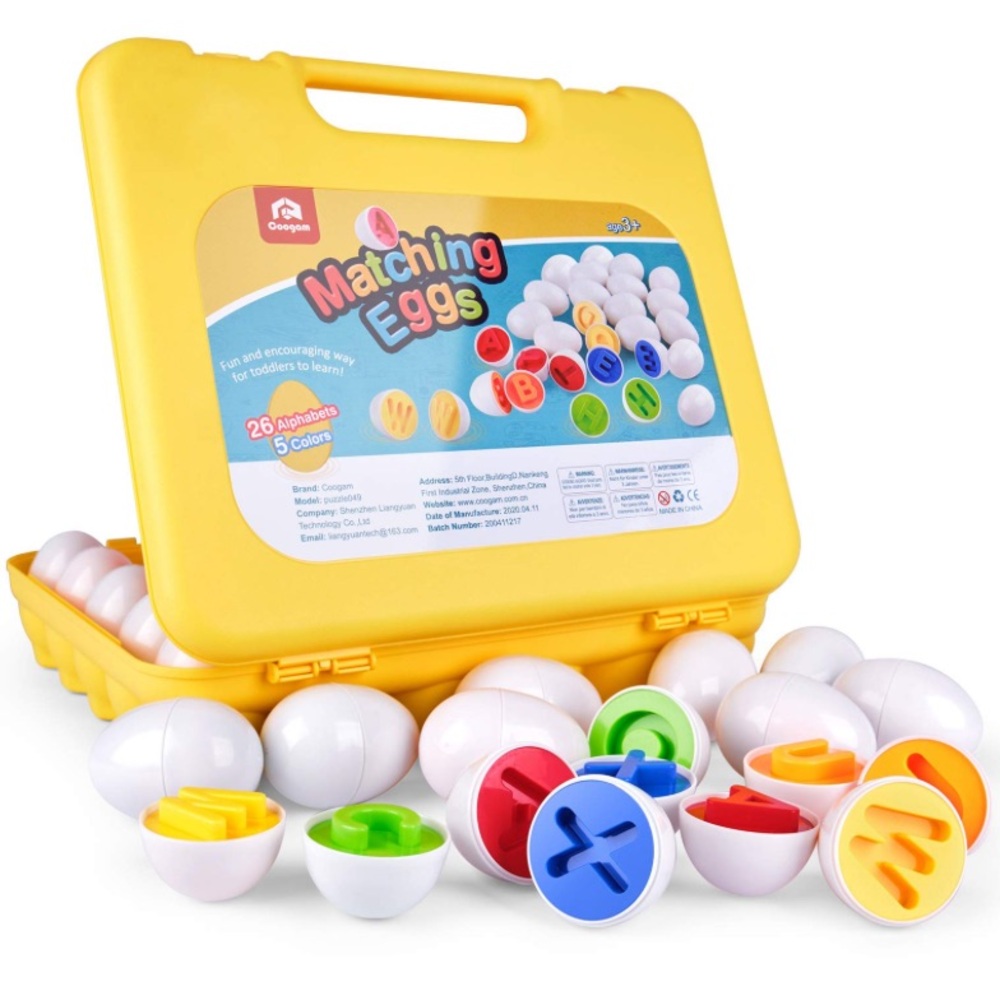 Alphabet Matching Eggs Learning Toy Set